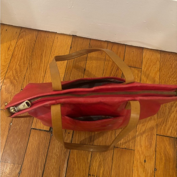 Hobo Cecily Red Leather Tote - Picture 5 of 8